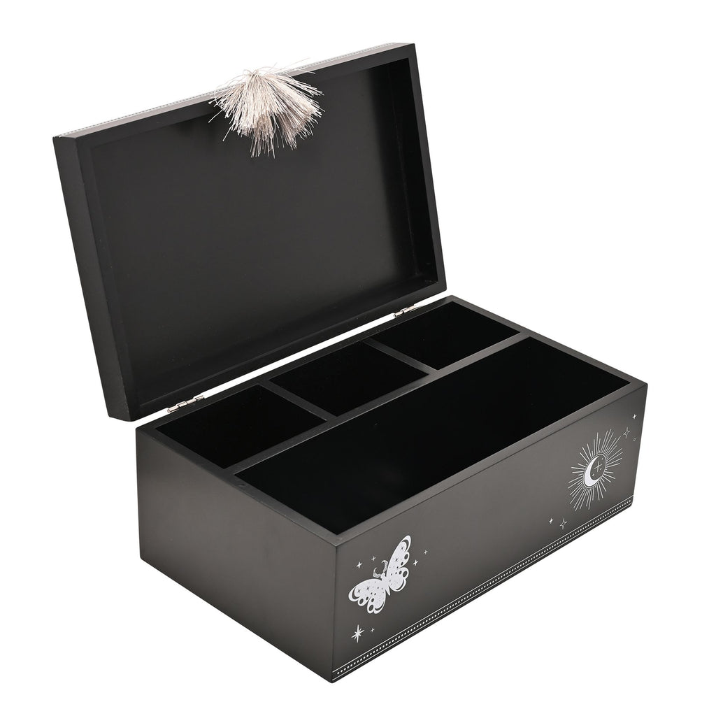 Juliana Mystic Legends Black Wooden Spells & Potion Box