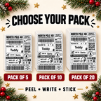 North Pole Christmas Delivery Sticky Labels – Personalised Santa Mail Gift Stickers