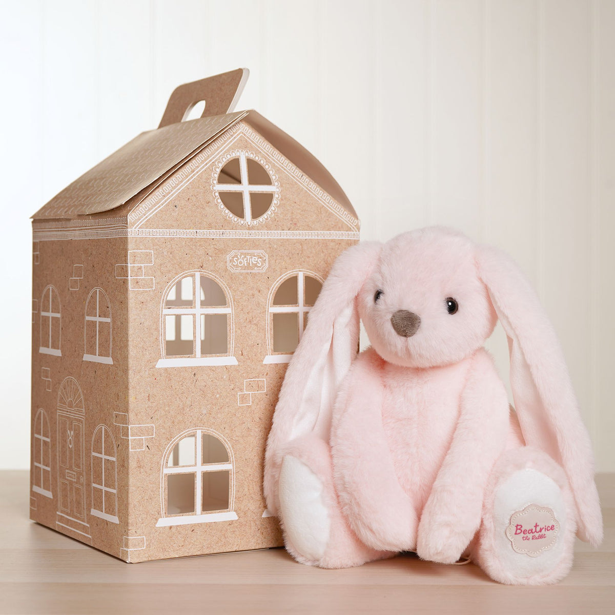 Beatrice The Classical Plush Pink Bunny 30 cm
