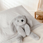 Theo The Plush Long  Leg Grey Bunny  35 cm