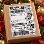 North Pole Christmas Delivery Sticky Labels – Personalised Santa Mail Gift Stickers